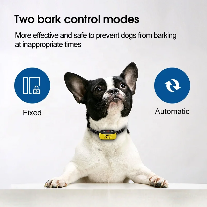 Custom Rechargeable Adjustable Personalized Eco Friendly Pet Collar Anti Bark No Barking Collars Bark Control Shock Collar