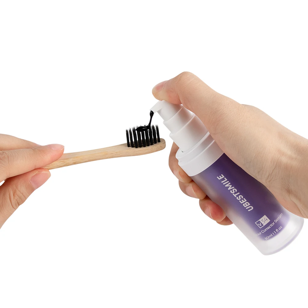 V34 Teeth Colour Corrector Customization 30ml V34 Purple Toothpaste OEM Factory Highsmile V34 Corrector Serum