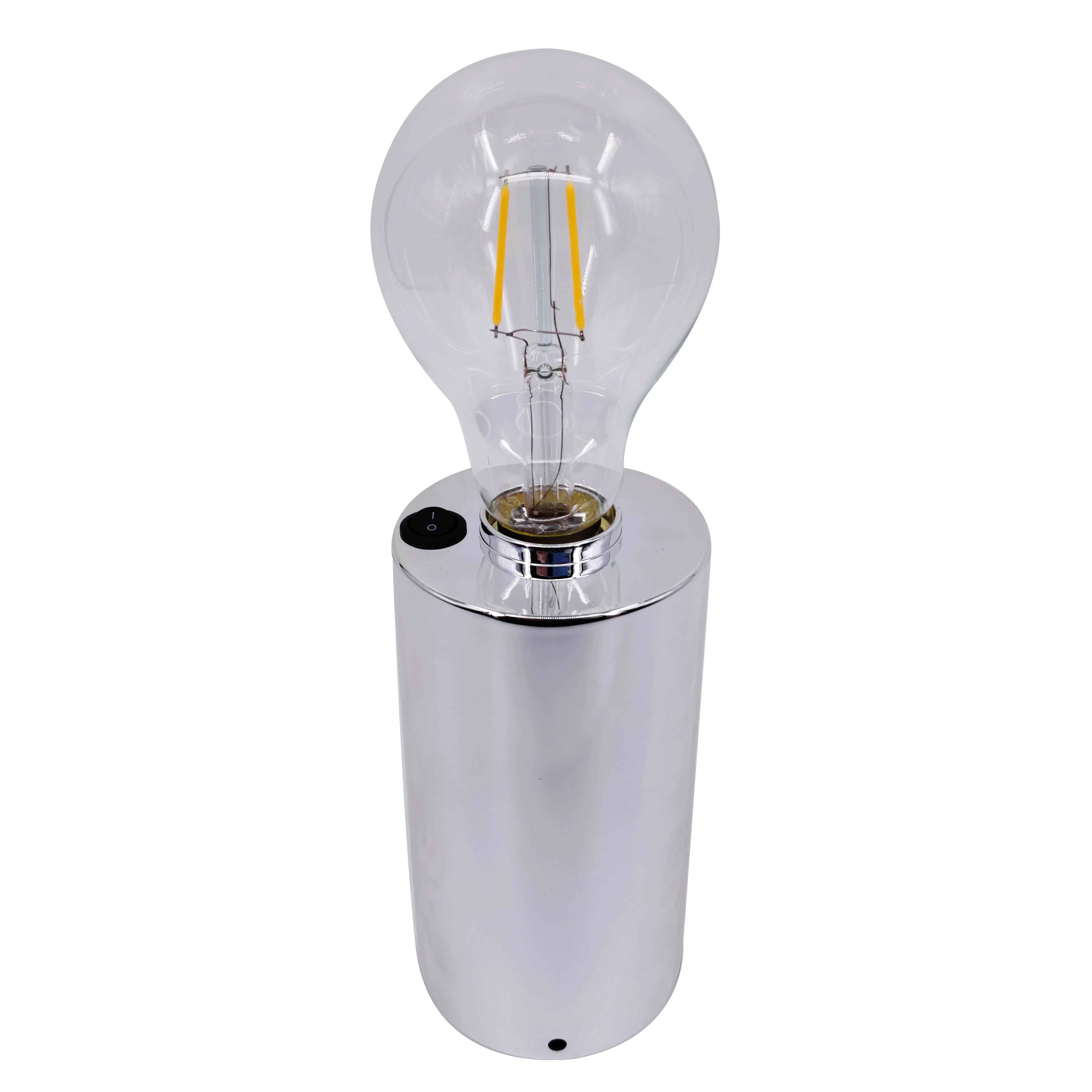 Modern Table Lamp Cordless Battery Powered Lamp Light with Edison Style Bulb Great for Living Room Weddings Party