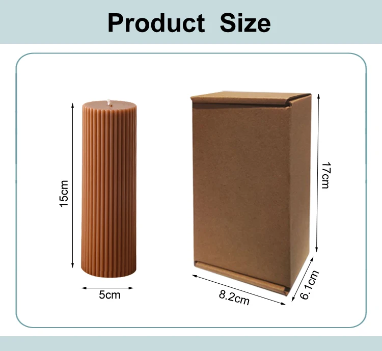 Wholesale Customized Scented Soy Wax Pillar Candles For Wedding Spa