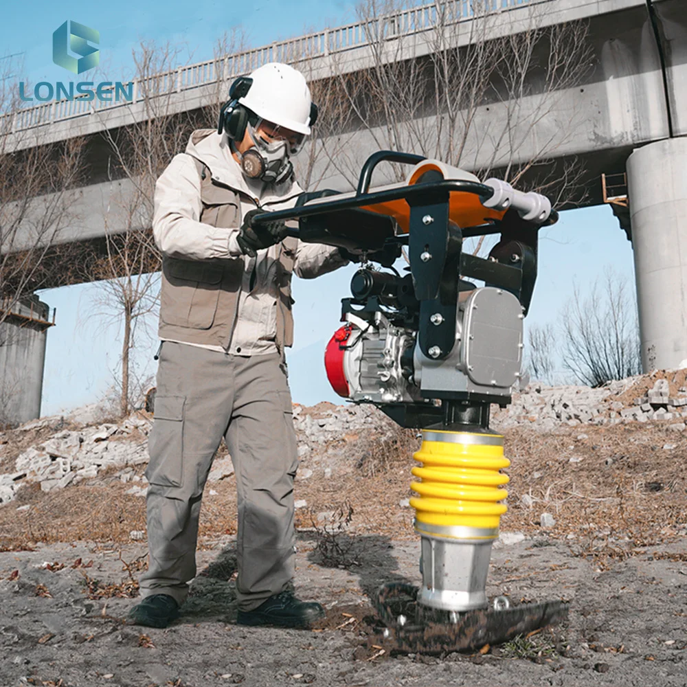 Construction RM80 Dual Spring Gasoline Earth Tamping Rammer