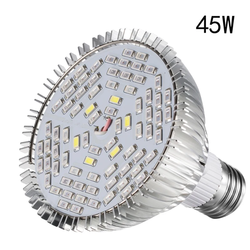 45W Grow light led bulb lights e27 red par38 led grow panel 2020 led light reviews