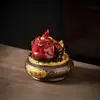 Jubao golden toad small-antique bronze