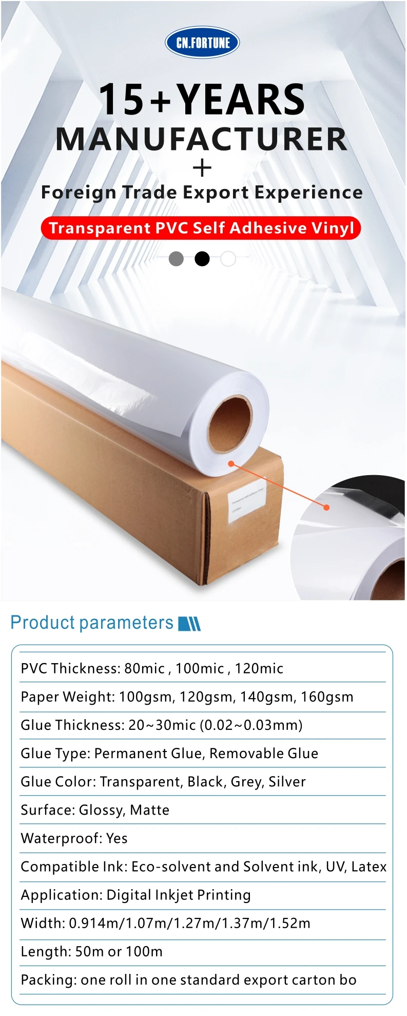 Inkjet Digital Printing Glossy Matte Eco Solvent Printable Self ...
