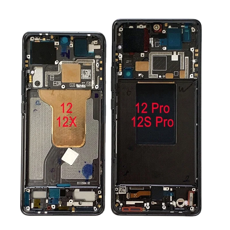 LCD DISPLAY XIAOMI ORIGINALE 12 - 12S - 12X 5G 2022 NERO BLACK