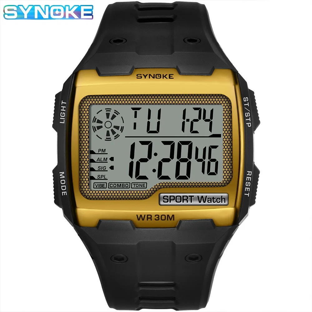 Alibaba Synoke Digital Watch SYNOKE Mens Digital Watches