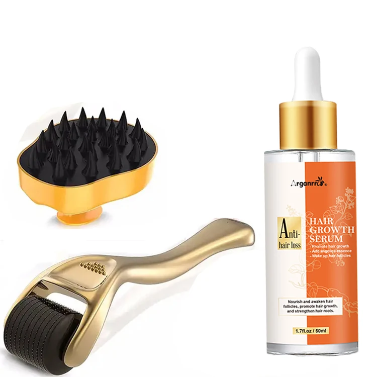 Customize Private Label Natural Essential Argan Oil Hair Loss Treatment Hair Growth Oil Growth Serum