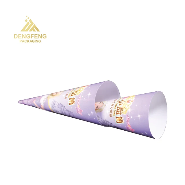 New Style Hot Selling Cone Paper Cup Ice Cream Food Packaging Cone ...