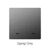 WiFi+RF Universal Single/Live-Neutral Wire 2-Gang Gray
