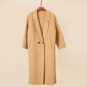 Hot Sales GGFRIDAY Overcoats High Luxury Fashion Long Double-sided Velvet Coat