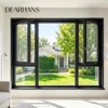Ventanas fijas y ventanas abatibles dobles