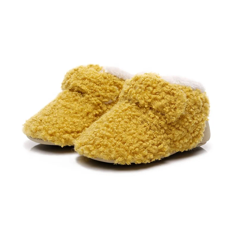 EVERTOP new outdoor warm sherpa fleece thermal prewalker snow shoes baby winter shoes