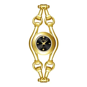 BS Bee Sister Popular Niche Women Watch Gold Plated Japan Quartz Small Watches For Women Girls Lady Gift