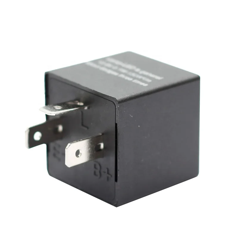 Waterproof 12V 3 Pins CF13 Adjustable LED Flasher Relay for Turn Signal Lights Led Bulb Hyper Blink Flashing