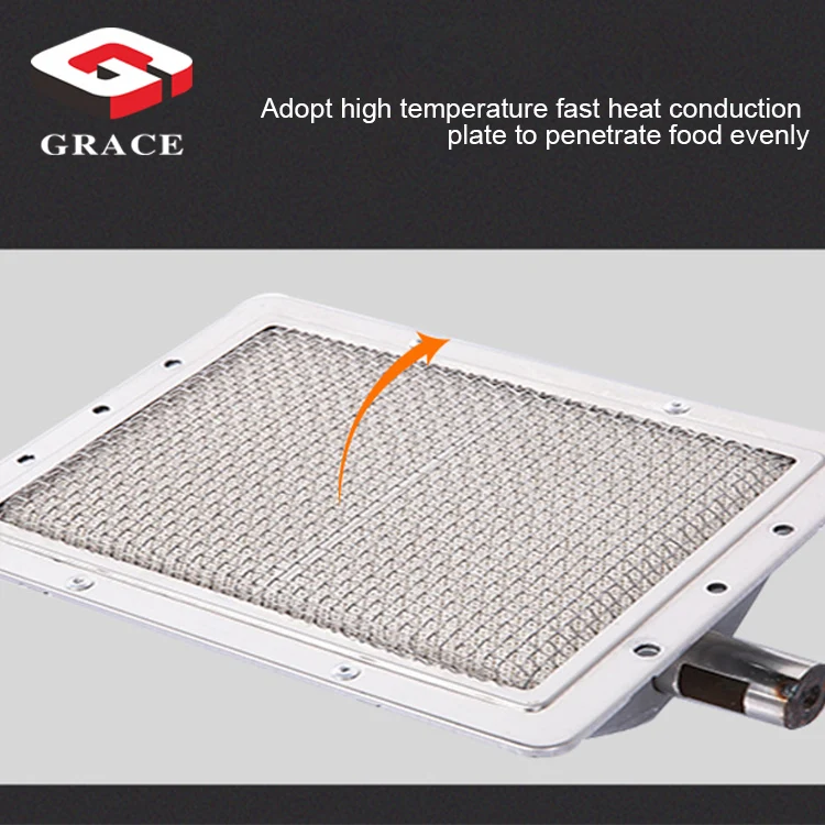 GRACE New Product Gyro Grill with 2 Burner Vertical Broiler for Commercial Sale Mini Shawarma Doner Kebab Machine
