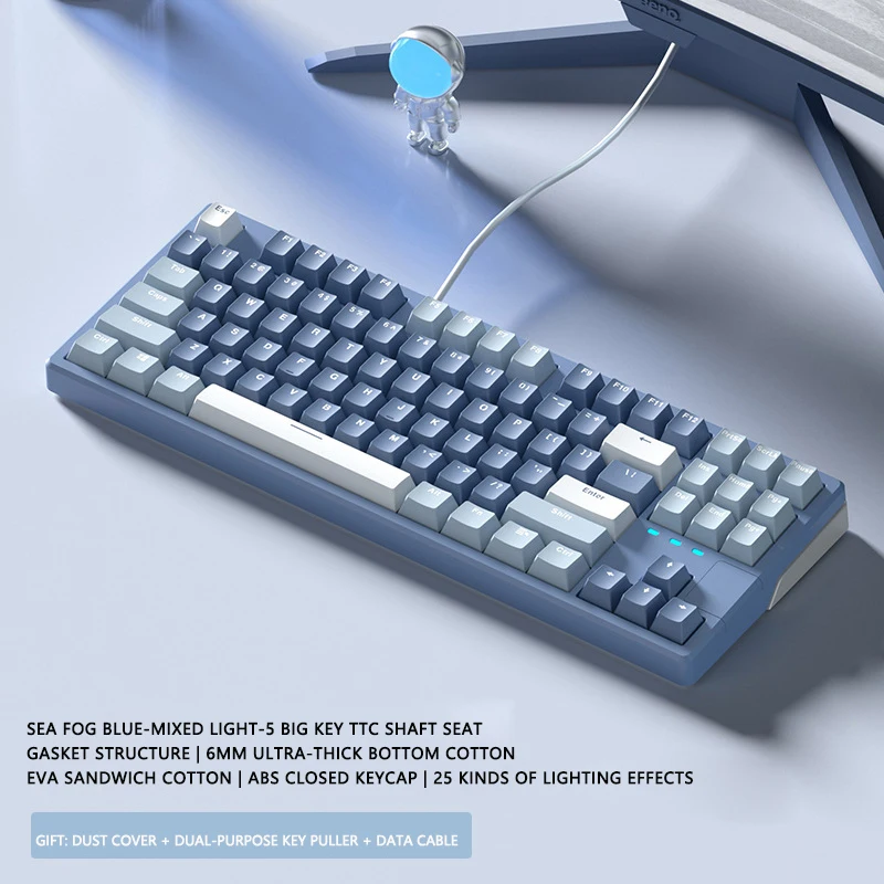 XINMENG X87 Customizable Mechanical Gaming Keyboard - RGB Lighting