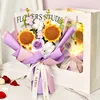 Bouquet di cotone rosa girasole-viola