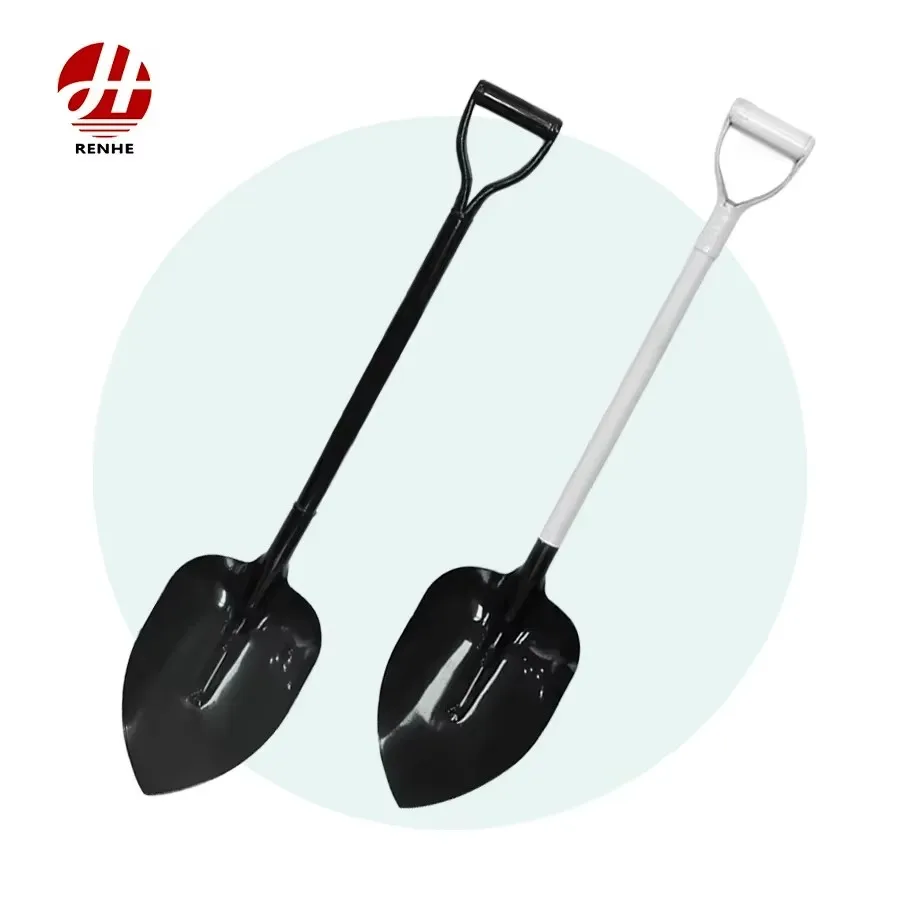 High Quality Farming Tools Agricultural Garhen Digging Steel Shovel  With Metal Handle