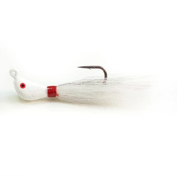 Cheery Hot Sale 10g 3/8oz Holographic Bucktail Jig Kit Blackfish Tog Bucktails Crab Lead Sinker Black Nickel Hook Fishing Lure – Metal Jig – view 5