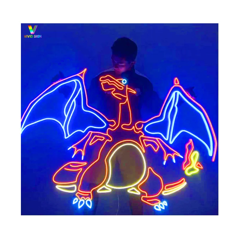 Charizard Pokemon Neon Sign, LED Light, Anime