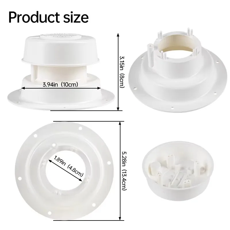 Roof Plumbing Vent Cap Sewer Vent Cover for Waste Holding Tank Pipe