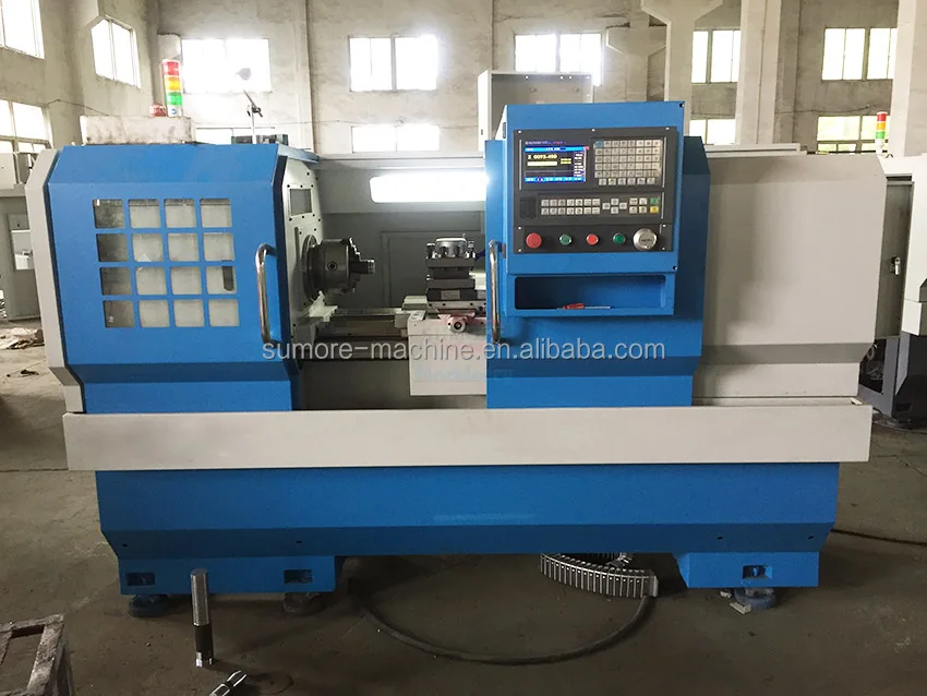 Tck25y 45-degree Cnc Lathes Inclined Bed Metal Lathe Machine 3 Axis Cnc ...