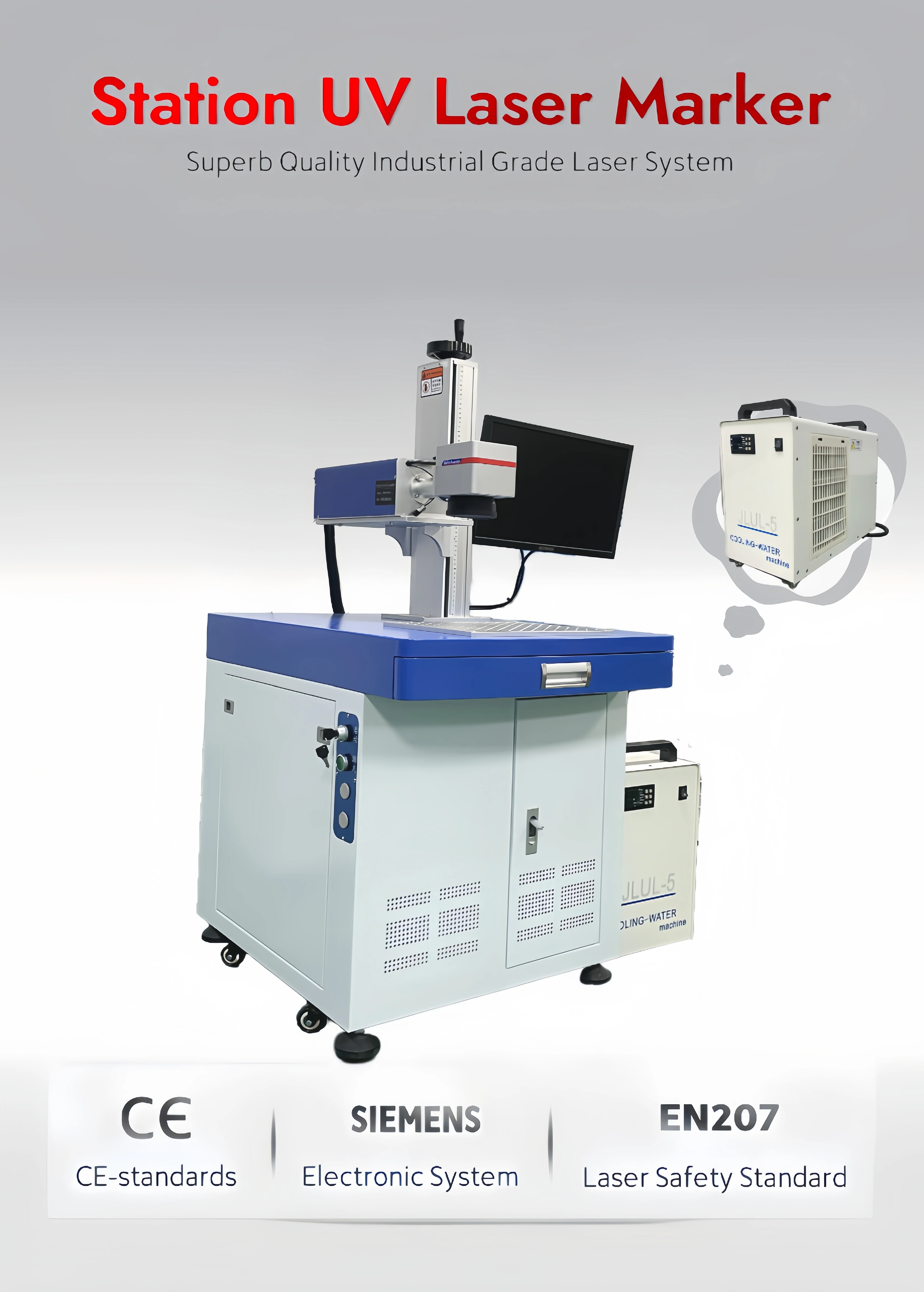 Made in China Easy to Operate 10W 15W UV Laser Marking Machine for Metal Surface Laser Marking Machine