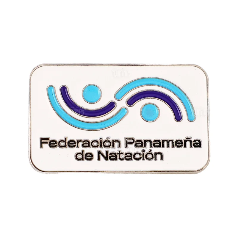 Custom Design Personalized Logo Enamel Pin Swimming Sports Race Souvenir Badge HiJab Lapel Hat Clothing Metal Brooch