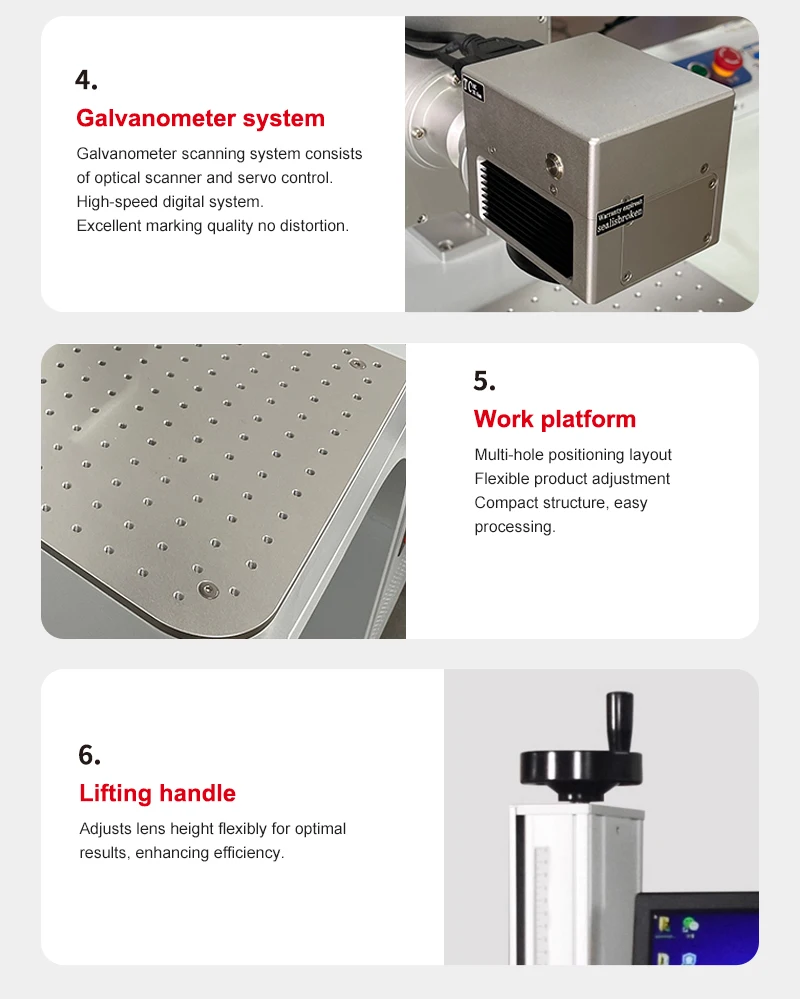 50W/100W CO2 Laser Marking Machine, Portable Galvo Engraver for Wood Acrylic Leather Plastic Credit Card Phone Case Glass Bottle