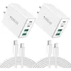 2-Pack Plug /6FT C-C White