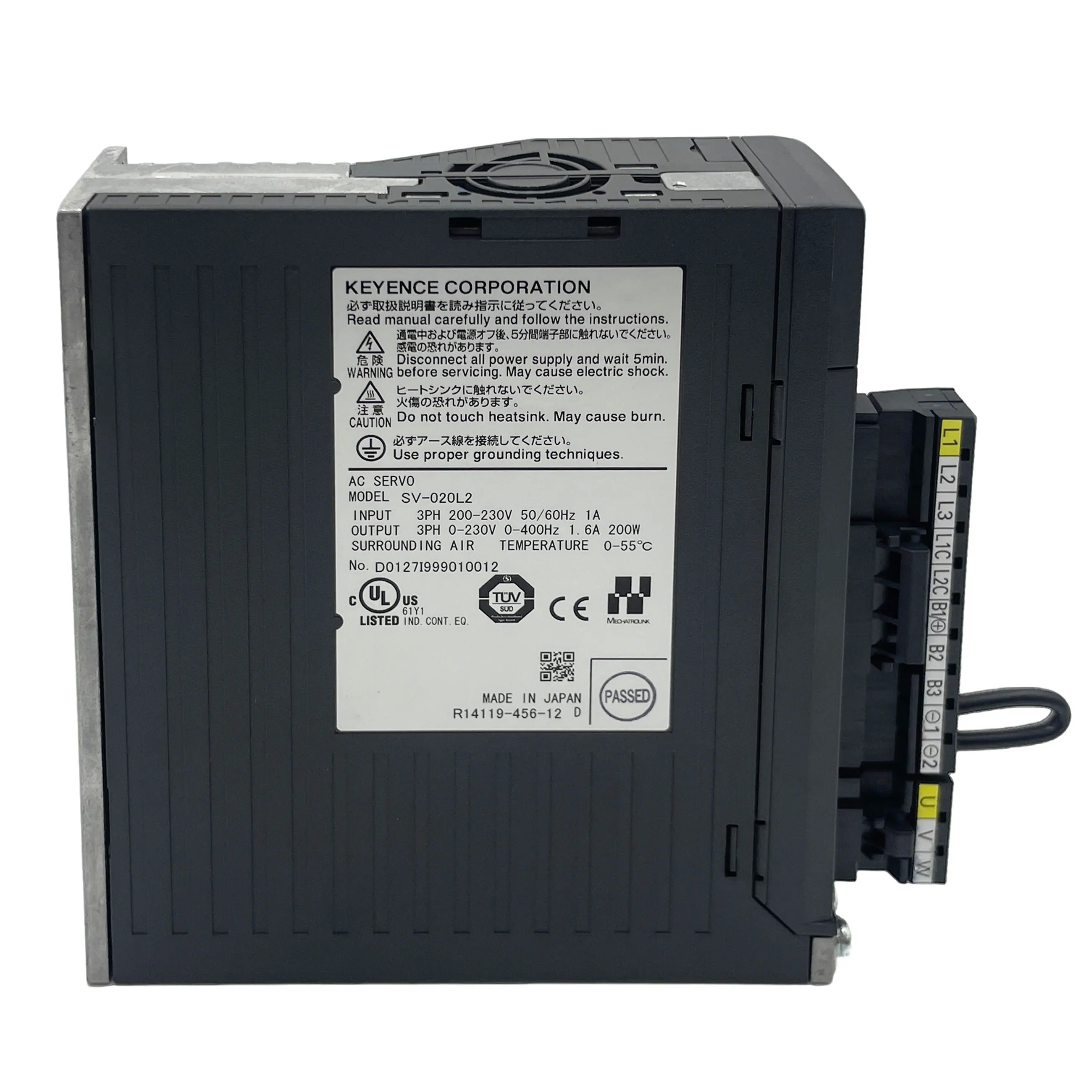 Brand New and Original SV-020L2 AC Servo System Three Phase or Single Phase AC 200~230V Servo Drive and Motor 1Year Warranty