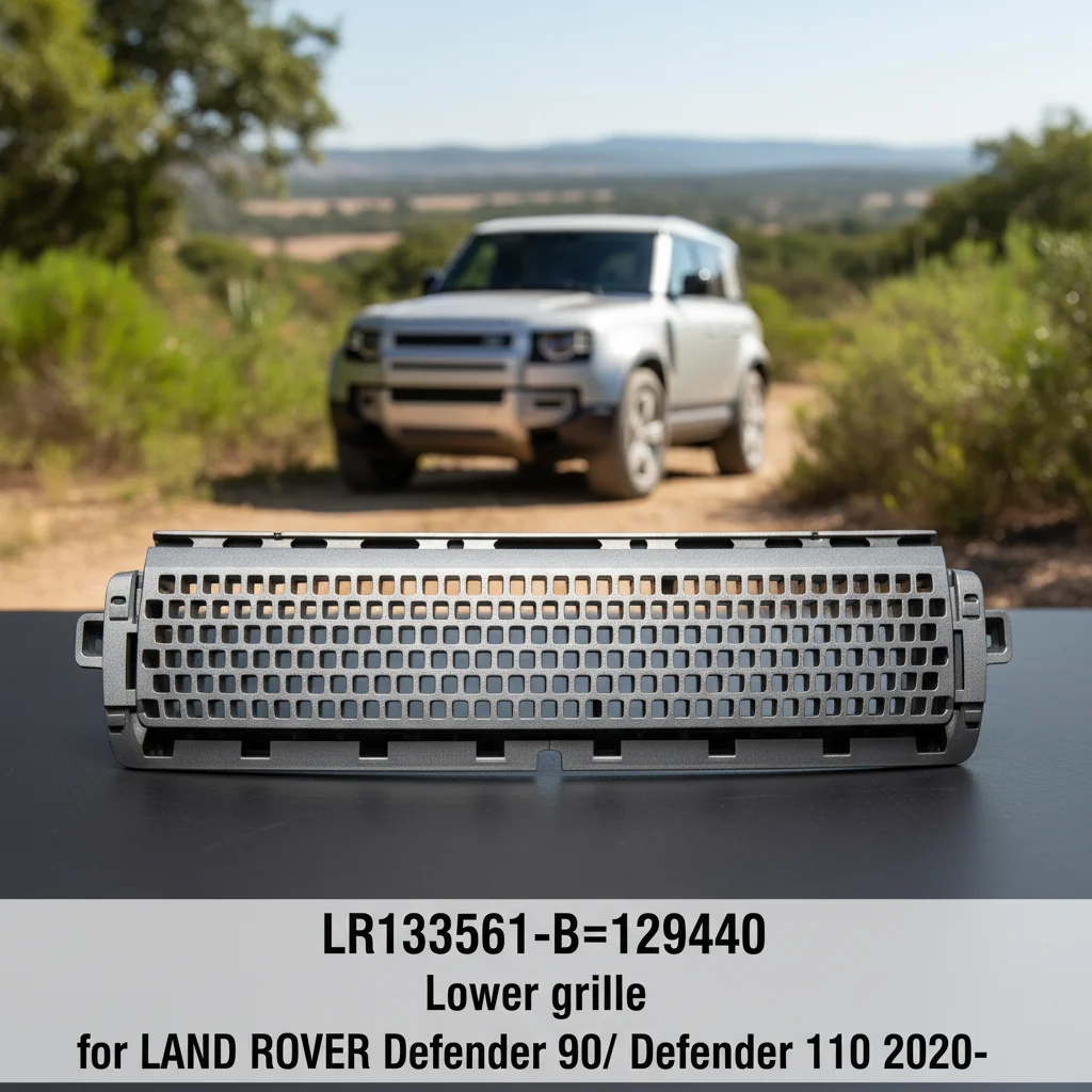 New Rigenstar LR133561-B=129440 Impact Resistant Honeycomb Mesh Lower Grille for Defender 90/110 2020-