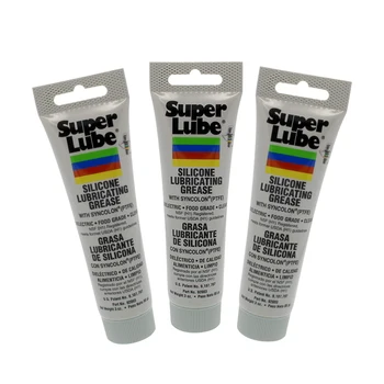 Super Lube 92003 Translucent White Silicone Lubricating Grease with PTFE 3 oz Tube NSF Spray Type