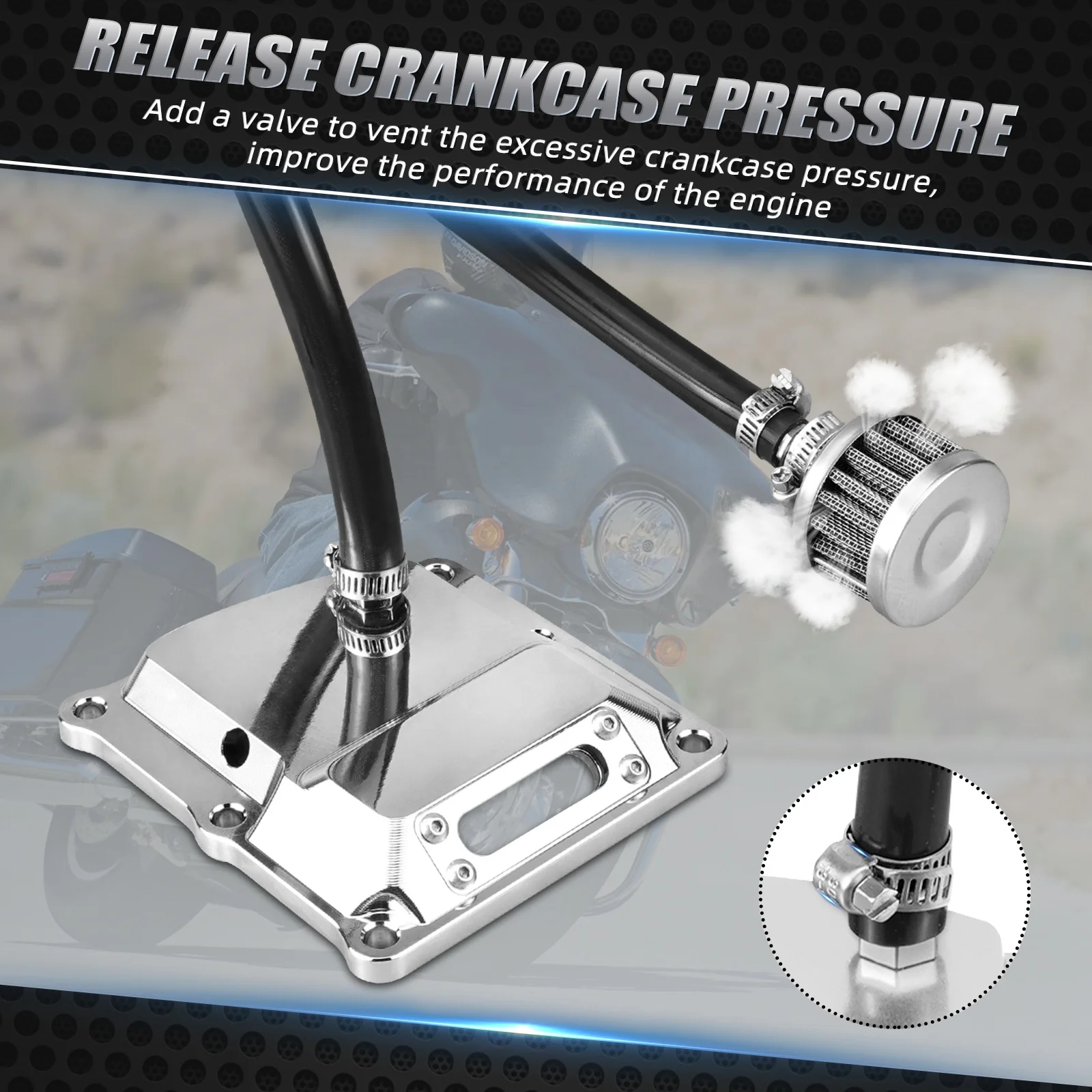 NiceCNC M8 Vented Transmission Top Cover for Harley Road Glide