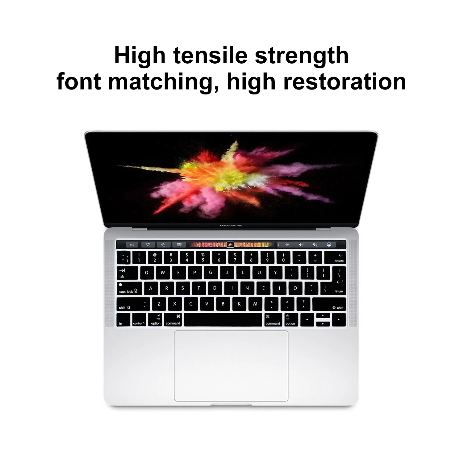 Rainbow Silicone Keyboard Skins Korean Protector Cover For Macbook Pro