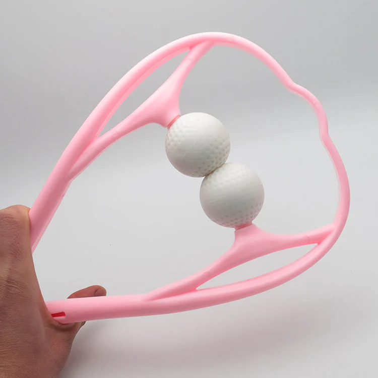 OEM Pressure Deep Tissue Plastic Handheld Manual Neck Shoulder Roller Ball Massager for Sale