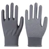 Gants en nylon [gris, doigts entiers]