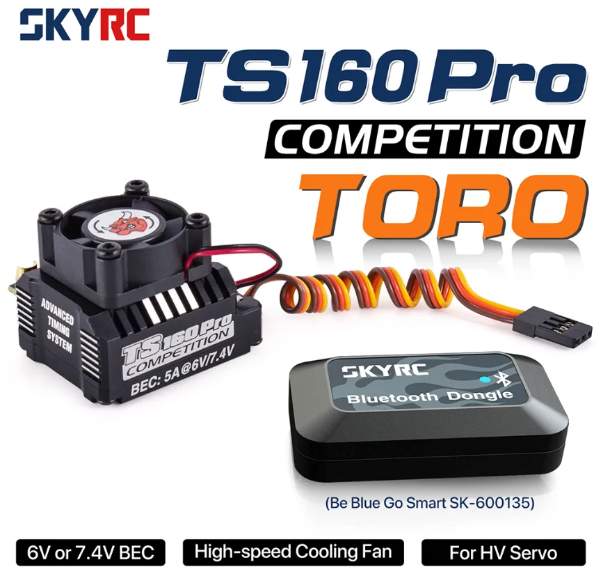 新しい SKYRC TORO TS160 Pro 160A ブラシレスセンサードESC RCカー用