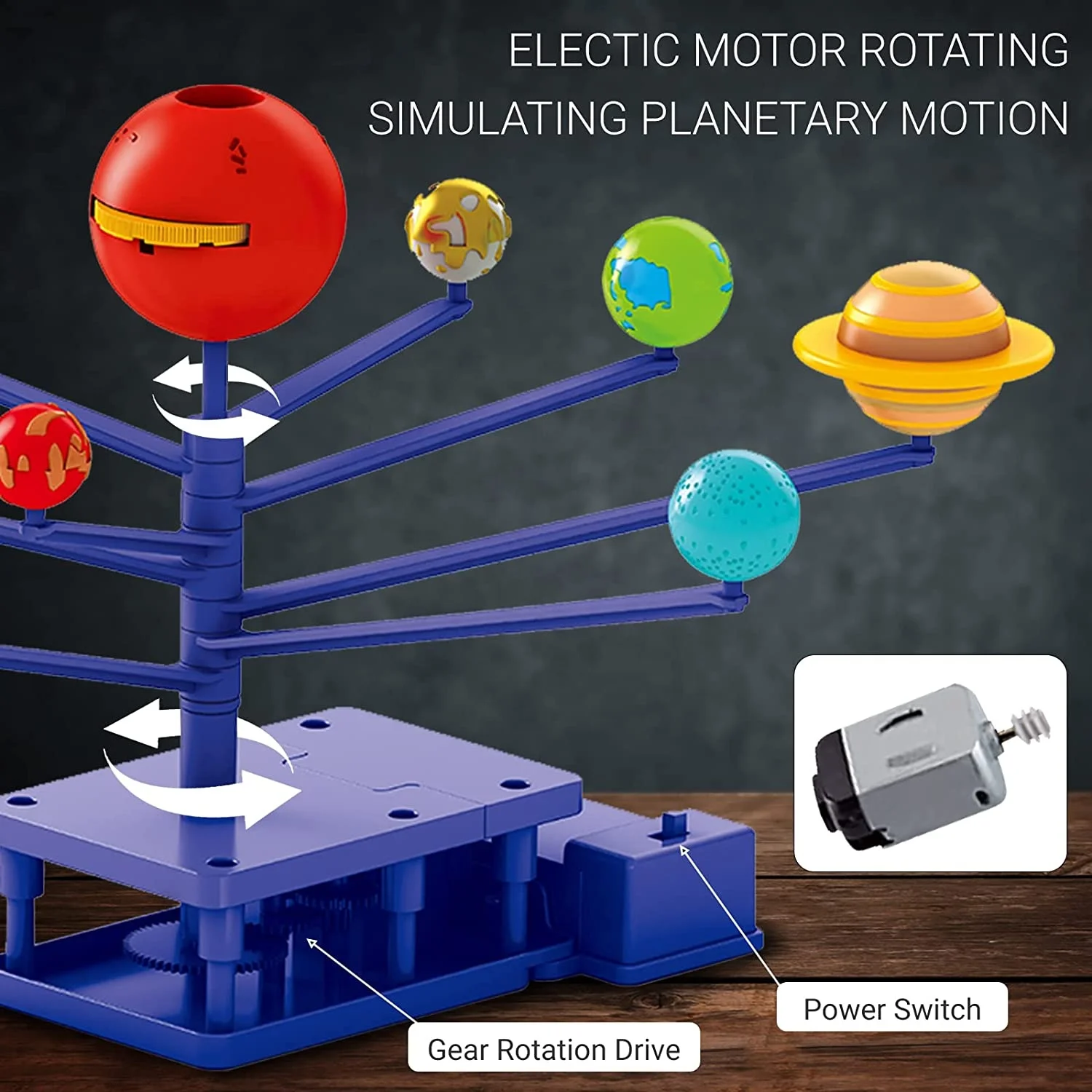 Rotating Solar System Model Kit DIY Solar System Model Kit For Kids