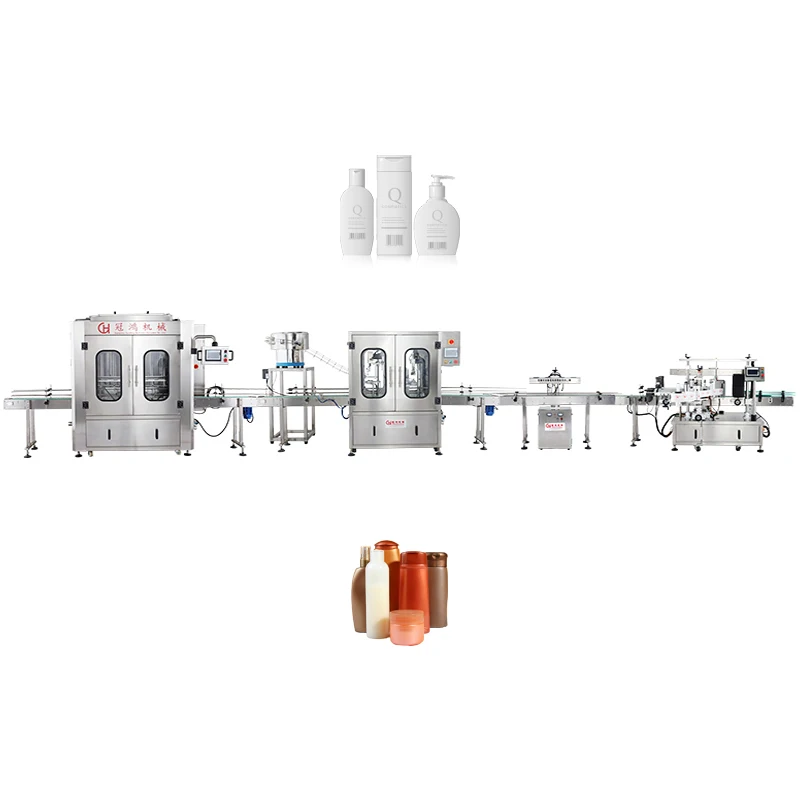 Customized Design Liquid Detergent Filling Capping Labeling Machine Automatic Shampoo Production Line