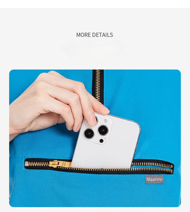 Fashion Nursing Uniform Sets for Hospital Nurse Uniforms Stand Collar Long Sleeve Scrubs Sets Elastic Fabric Autumn Style