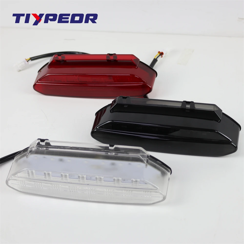 TIYPEOR ATV Red LED Taillights Brake Stop Light LED Rear Lamp for YFZ450 YFZ450R 2006-2009 Brighter Rear Tail Lamp factory