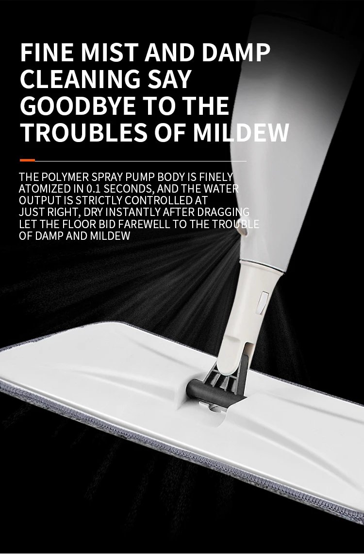 High Efficiency Super Microfiber Detachable Intelligent Water Clean Spray Mop