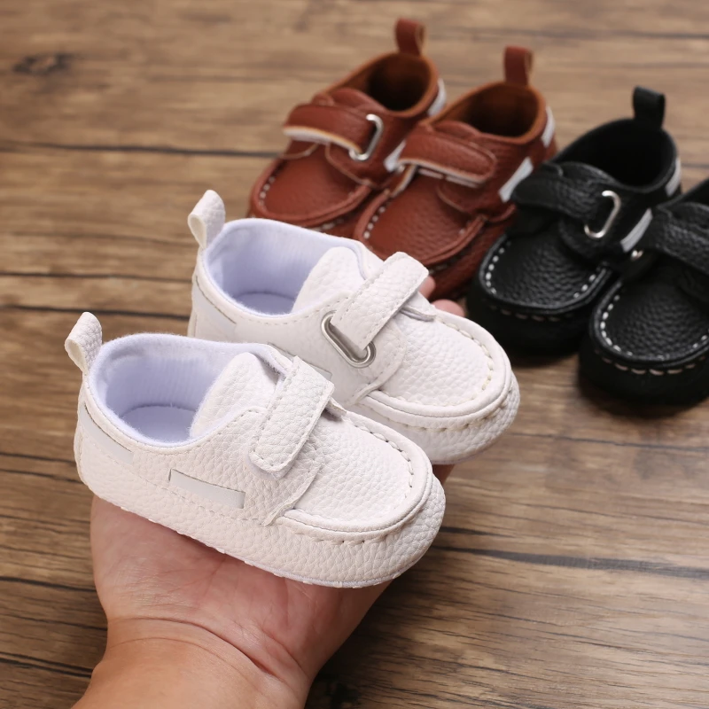 0-1 Year Boys Casual Shoes Durable PU Leather Options