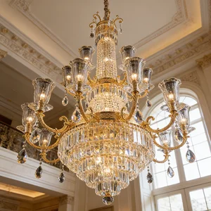 Large Crystal Big Custom Luxury Wedding Chandeliers Hotel Luxury Modern Crystal Chandeliers