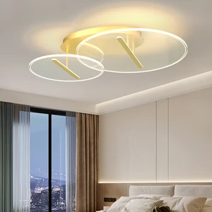 JACKSUN Modern Aluminum Ceiling Pendant Lamp for Living Room Master Bedroom LED Ceiling Pendant Light