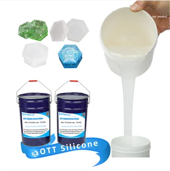 Clear mold Casting Liquid Silicon Rubber for Craft  Epoxy Resin Mold Making Duplication Silicone Mold rtv2 Silicone Rubber