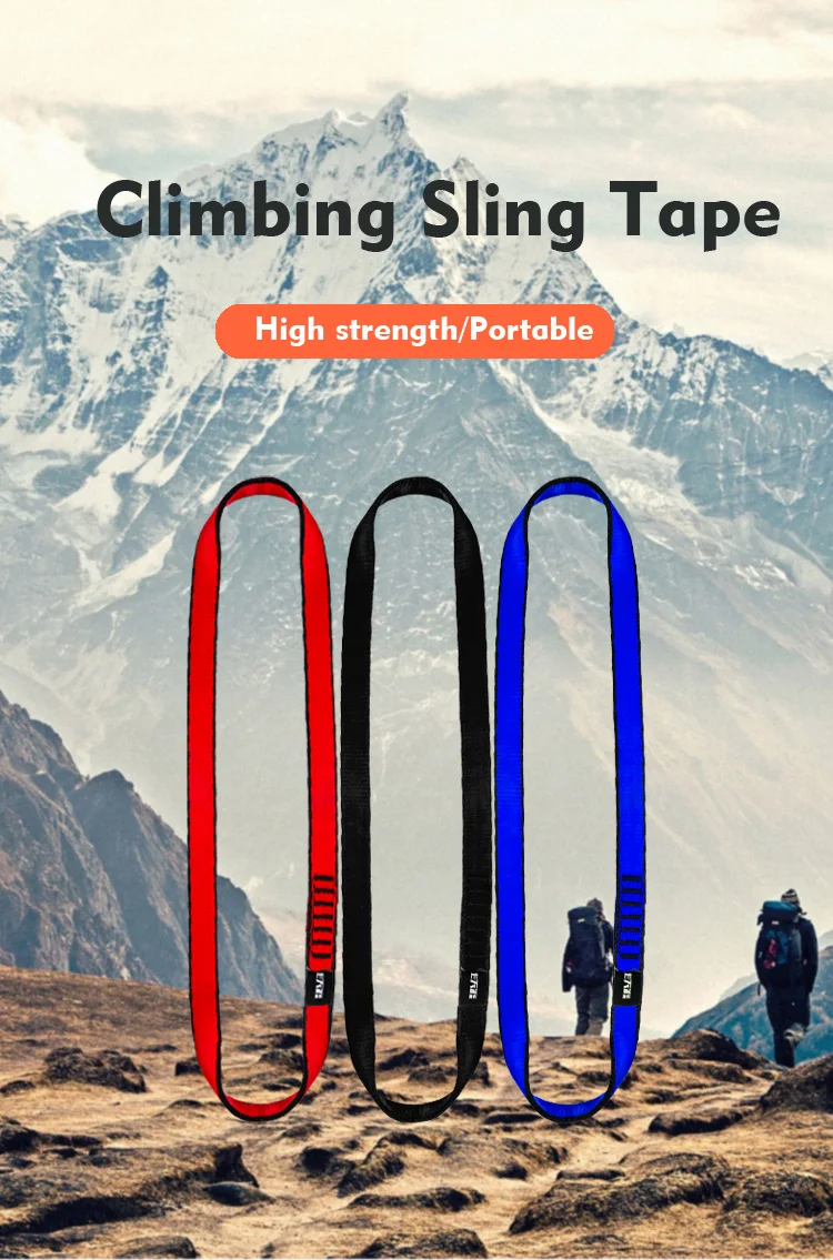 Mountain Rock Climbing Sling 30cm 60cm 120cm 150cm 22kn 16mm 18mm Belt