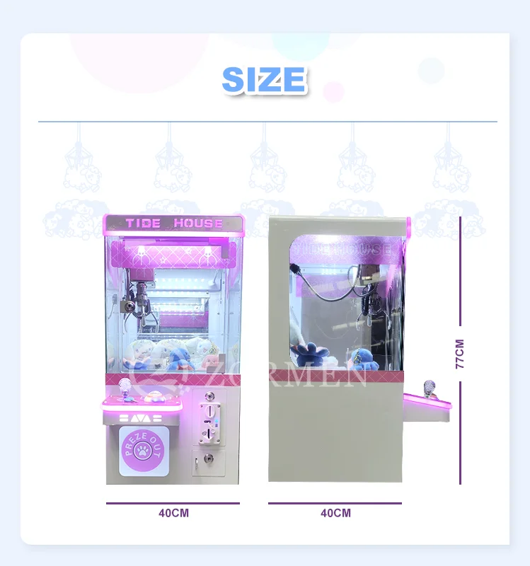 Manufacturers Direct Selling Cheap Coin-operated Toys Vending Machine Mini Claw Crane Game Arcade Mini Desktop Claw Machine