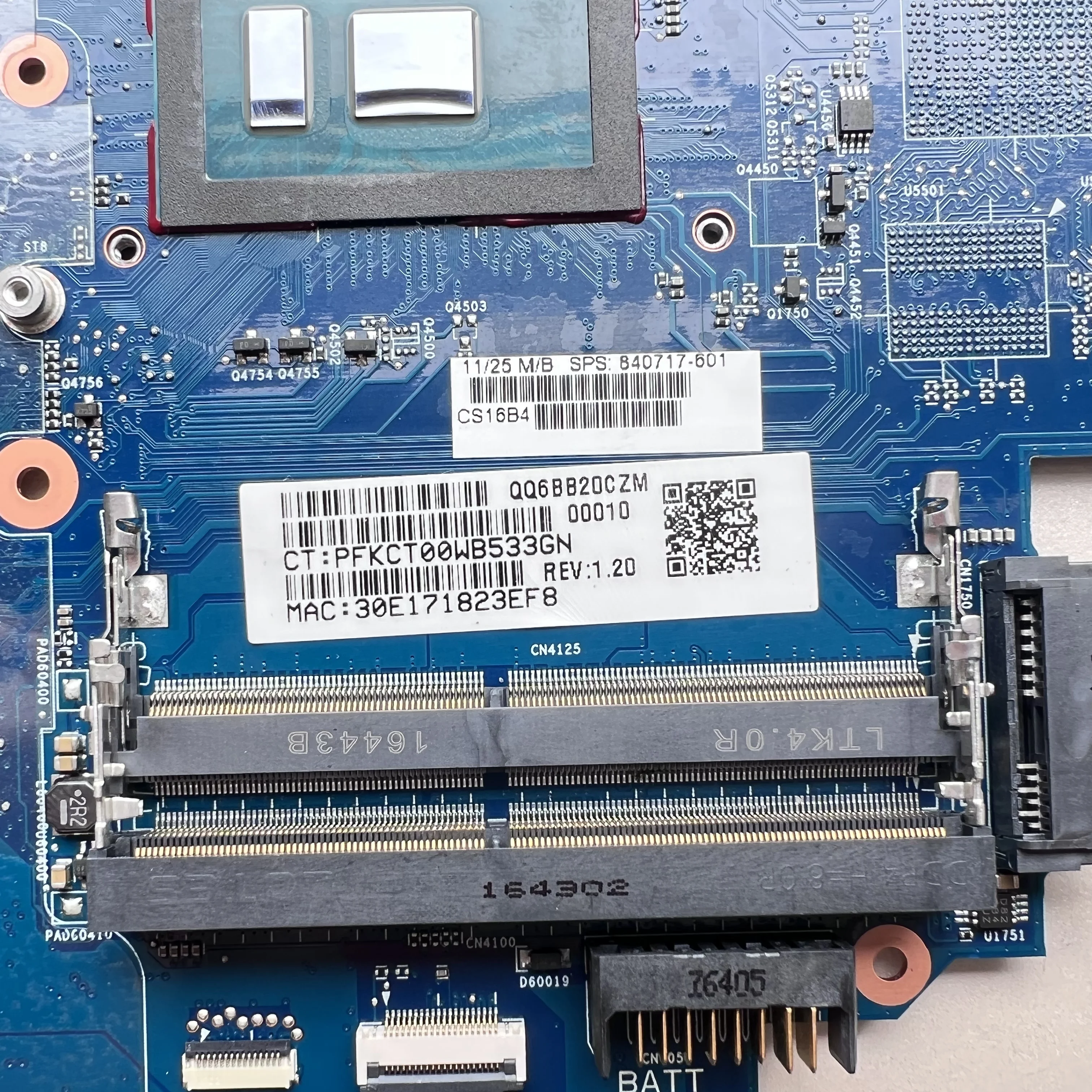 Carte Mère HP Probook 640 / 650 G2 - Core I5-6200U Fonctionnelle - Occasion